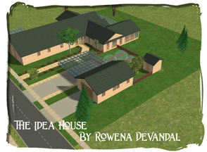 Sims 2 — The Idea House by Rowena DeVandal — In 1957, Better Homes and Gardens magazine published a floor plan of the