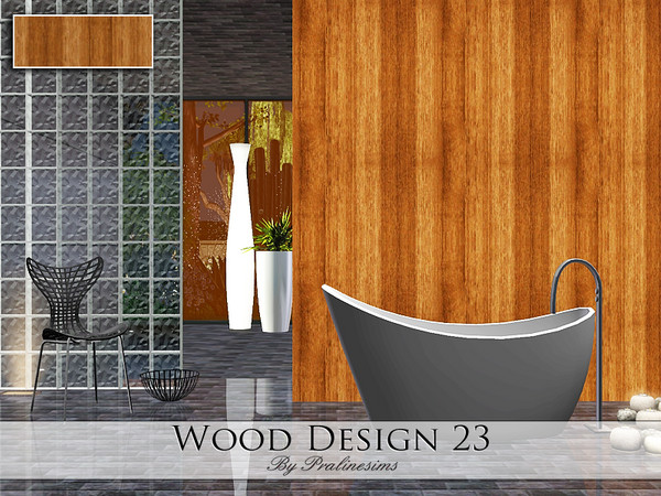 Sims 3 — Wood Design 23 by Pralinesims — By Pralinesims