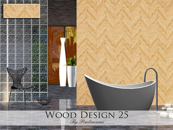 Sims 3 — Wood Design 25 by Pralinesims — By Pralinesims