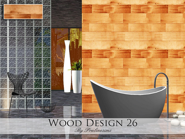 Sims 3 — Wood Design 26 by Pralinesims — By Pralinesims