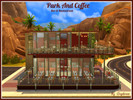 Sims 4 —  by Gigibree2 — Park And Coffee Cafe' is a modern bar and fast food for your Sims. It has in the main floor a