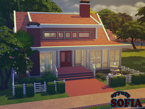 Sims 4 — Sofia_Furnished_ by ayyuff — A cozy cottage with 2 bedrooms. 1st floor:2 bedrooms,kitchen,living/dining room,1