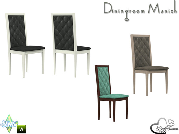 Sims 4 — Diningroom Munich Diningchair by BuffSumm — Part of the *Diningroom Munich for Sims 4*