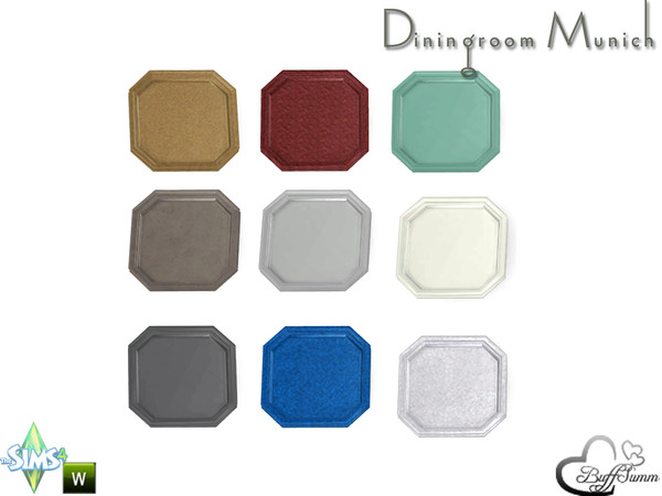 Sims 4 — Diningroom Munich Plate Small by BuffSumm — Part of the *Diningroom Munich for Sims 4*
