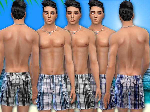 Sims 4 — Swimwear ''Weekend Party'' by Pinkzombiecupcakes — New swimwear for your male sims . 6 colors,6