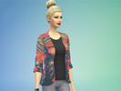 Sims 4 — Kimono Blazer by Oliv88ia — Created for The Sims 4! This package is a standalone CAS part :)