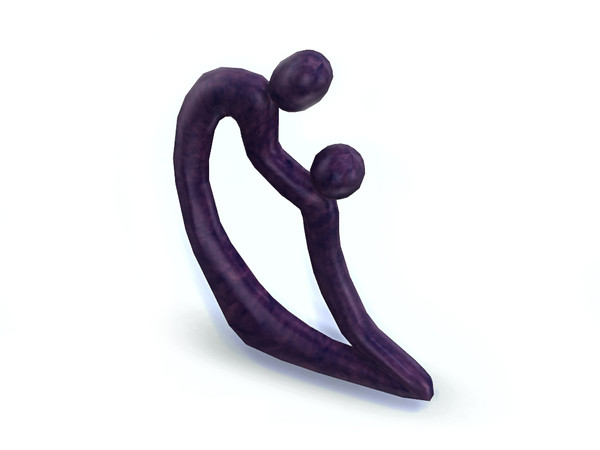 Sims 4 — Elizabeth Sculpture by Flovv — A unique shaped sculpture. Family in the focus.