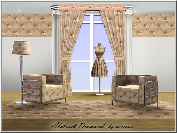 Sims 3 — Abstract Diamond_marcorse by marcorse — Abstract pattern: abstract shapes in a diamond formation.