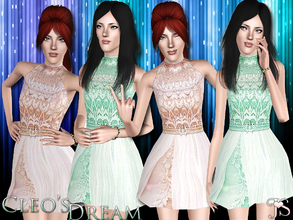 Sims 3 — Cleo's Dream Dress by JavaSims — This dress is dedicated to one of the most amazingly talented artist i know.