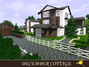 Sims 3 — evi December Cottage by evi — A winter cozy cottage decorated for Christmas. First floor of the main building,