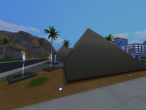 Sims 4 — Museum Pyramids by TomTho9742 — Tired of the base museum? Discover these two pyramids with modern and old works!