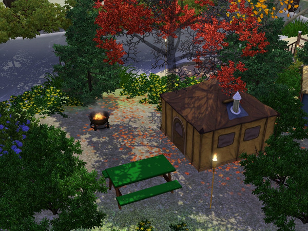 Sims 3 — Cooter's Pond Campground... by kalamitykt — Bring your tent or sleeping bags and camp out at Limestone Pond