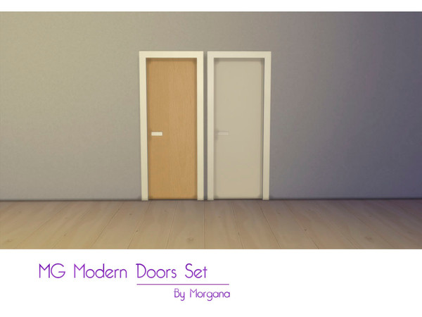 Sims 4 — MG Modern Door 2 by morgana14 — Two new Modern doors