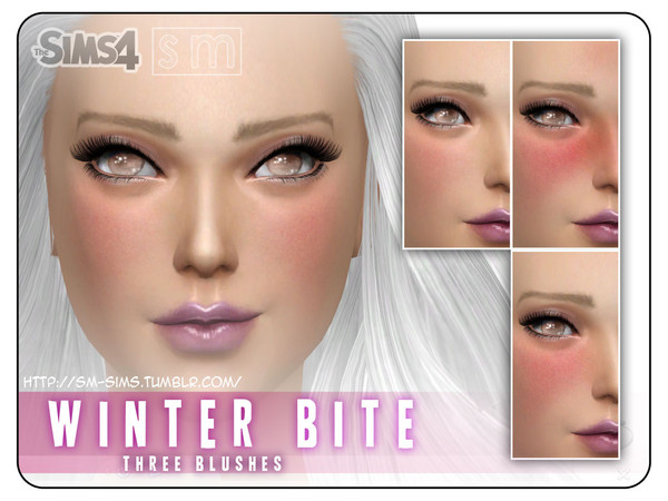 Sims 4 — [ Winter Bite ] - Gentle Blush by Screaming_Mustard — A gentle winter bitten blush in three tints. New thumbnail