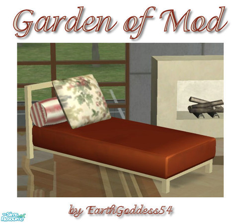 Sims 2 — Garden of Mod - Lounger by EarthGoddess54 — Mesh by Jope at Simply Styling is included with permission. Enjoy!