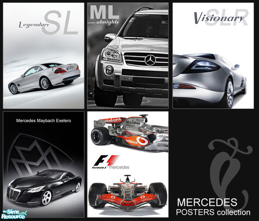 Sims 2 — Mercedes Benz Posters by GenoPosts.com — Best Vehicle in universe, now available as posters for your sims.