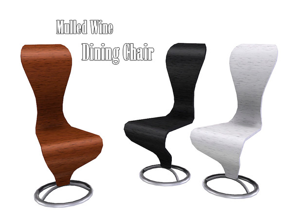 Sims 4 — Mulled Wine Chair by Kiolometro — Bright and juicy set for kitchen and dining room. Three recolors. The first is