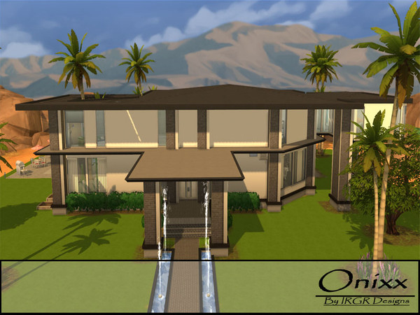 Sims 4 — Modern Onixx by irgr — Beautiful modern house fully furnished with all the needs for your sim. On the first