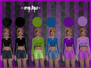 Sims 4 — Crop Top by missrenxx — Six Crop Tops for your female sims.