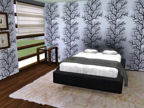 Sims 3 — Nature5 by Prickly_Hedgehog — Black trees on light background
