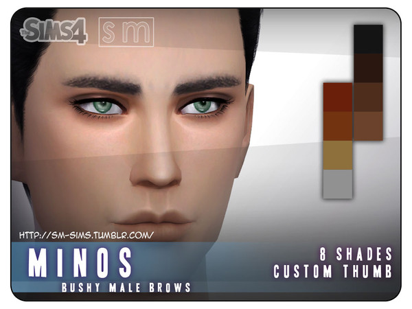 Sims 4 — [ Minos ] - Male Eyebrows by Screaming_Mustard — Distinctively sharp eyebrows for a more masculine and rugged