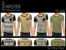 Sims 4 — Kids Unisex Hipster tee by tiffybee2 — These trendy unisex, pocketed Hipster Tees come in 4 color options!
