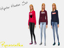 Sims 4 — Hipster Hoodies by Recesvintha2 — Hi everybody! These are my first sims 4 creations! Three hoodies for your