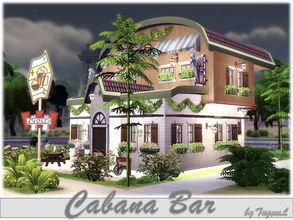 Sims 4 — S4-Christmas Cobana Bar by TugmeL — **Christmas Time and Happy New Year.** Drinks, foods, music, Tv and more!