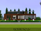 Sims 3 — House No 2 by Cizzcake — Minimalist house suits for single or couple. Features the kitchen, living room, and