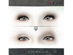 Sims 3 — sclub ts3 mod ea eyelash removal fm by S-Club — Face Overlay replacement which removes EA Eyelash Alpha texture.