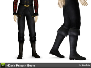 Sims 3 — Male Boots 'Dark Prince' by Gardolir — These boots are part of male set in the gothic style. Ideal for vampires,