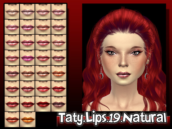 Sims 4 — [Ts4]Taty_Lips_19 by tatygagg — -Female -Teen,Young Adult, Adult, Elder
