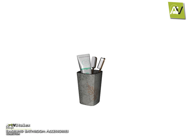 Sims 3 — Ragrund Toothbrush Tumbler by ArtVitalex — - Ragrund Toothbrush Tumbler - ArtVitalex@TSR, Jan 2015