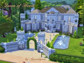 Sims 4 — Queen of Heart by Guardgian2 — Done for a contest this mansion offers to your sims on it's two stories, 4