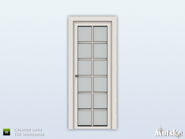 Sims 4 — Door Wicklow Single 2x1 by Mutske — Part of Wicklow Window and Door Collection. Made by Mutske@TSR. TSRAA.