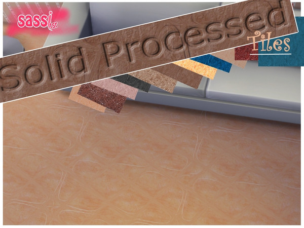 Sims 4 — Solid Processed Tiles by sassitsr — These floors are in hard stone and the workmanship is particularly careful