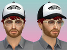 Sims 4 — Black Vans hat by miknekoi2 — A black Vans trucker hat