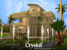 Sims 4 — Crystal (Furnished) by Rhaegal — Crystal... Bright and eye-catching. Large, green garden and architecture. Home
