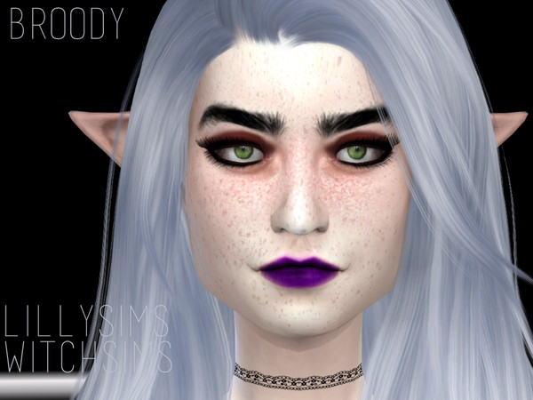 Sims 4 — Broody [SET] by Witch-Sims2 — The full set! A grunge, heroin-chic and brody dalle inspired eye shadow! (why its
