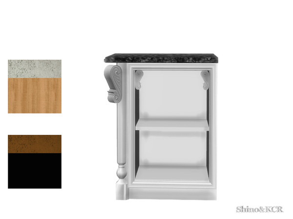 Sims 4 — Kitchen Clive - Sidetable for Counters by ShinoKCR — This Sidetable matches the Counters of the Kitchen and has