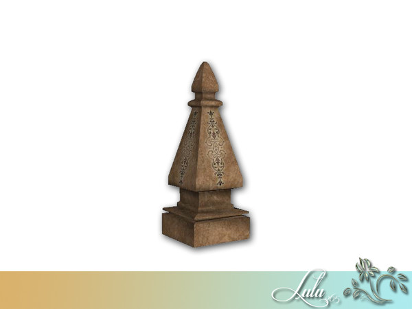 Sims 4 — Bella Vista Decor Small Statue by Lulu265 — 2 colour variations Brown and teal Part of the Bella Vista Bedroom