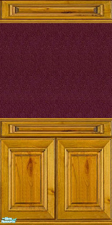 Sims 2 — jsf2PineCurrant by jsf — A new jsf panel made from yellow pine featuring deep red textured fabric. Feedback