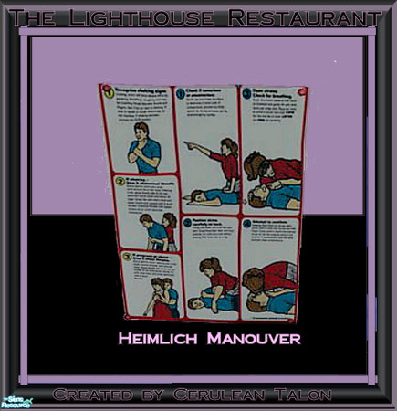 Sims 2 — The Lighthouse Restaurant Set - Heimlich Maneuver  by Cerulean Talon — Classic and beautiful, this restaurant