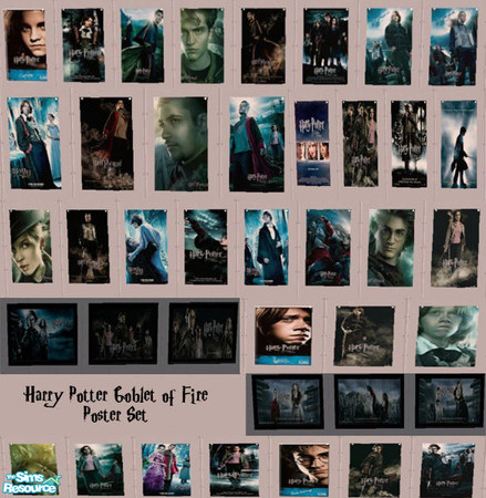 Sims 2 — Goblet of Fire Posters by BeautyButterfly — I know this is a lot of posters, but I couldn't resist. There are 40