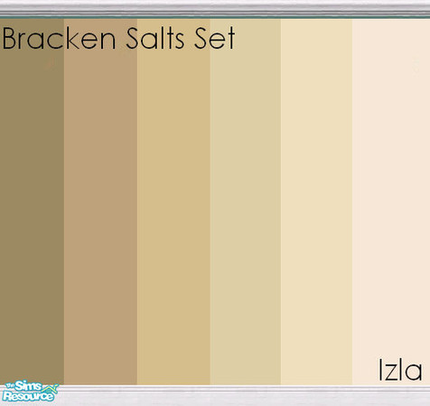 Sims 2 — Bracken Salts Set by Izla — This is a set of 6 deluxe wall paints ready for your Sims' homes. Download and