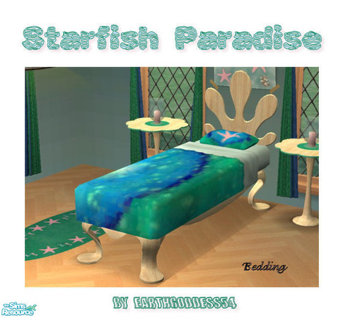 Sims 2 — Starfish Paradise - Bedding by EarthGoddess54 — Part of the Starfish Paradise bedroom set for kids. Enjoy!