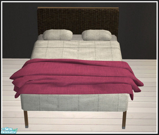 Sims 2 — Cosy sleeping red & pink - throw 3 by mirake — Bedroom duo, page 4 on the Mango site