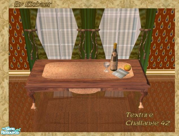 Sims 2 — Helga86 Saga TC36 Pooh - Coffeetable by Eisbaerbonzo — Wooden endtable with shiny inlay.