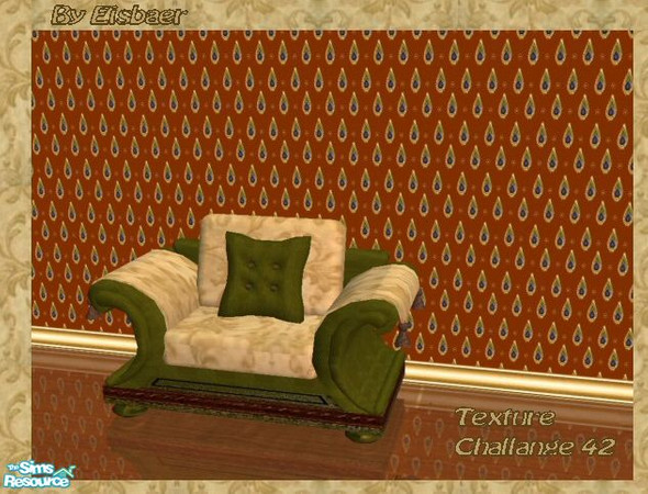 Sims 2 — Helga86 Saga TC36 Pooh - Loveseat by Eisbaerbonzo — Elegant lovesaet in satin and velvet.