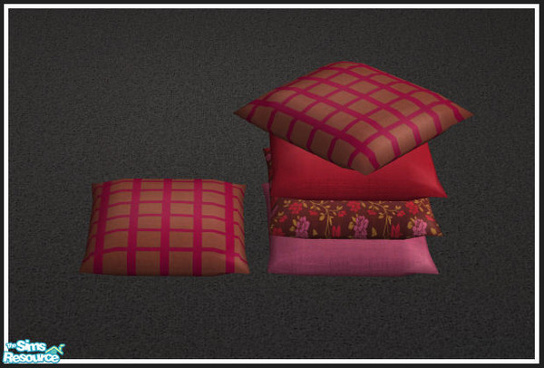 Sims 2 — Cosy sleeping red & pink - pillow 4 by mirake — 